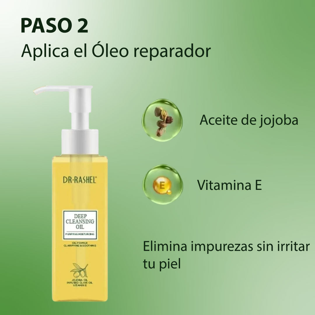 Set Doble Limpieza Dr Rashel® (Limpiador Facial + Oleo Hidratante Purificador)