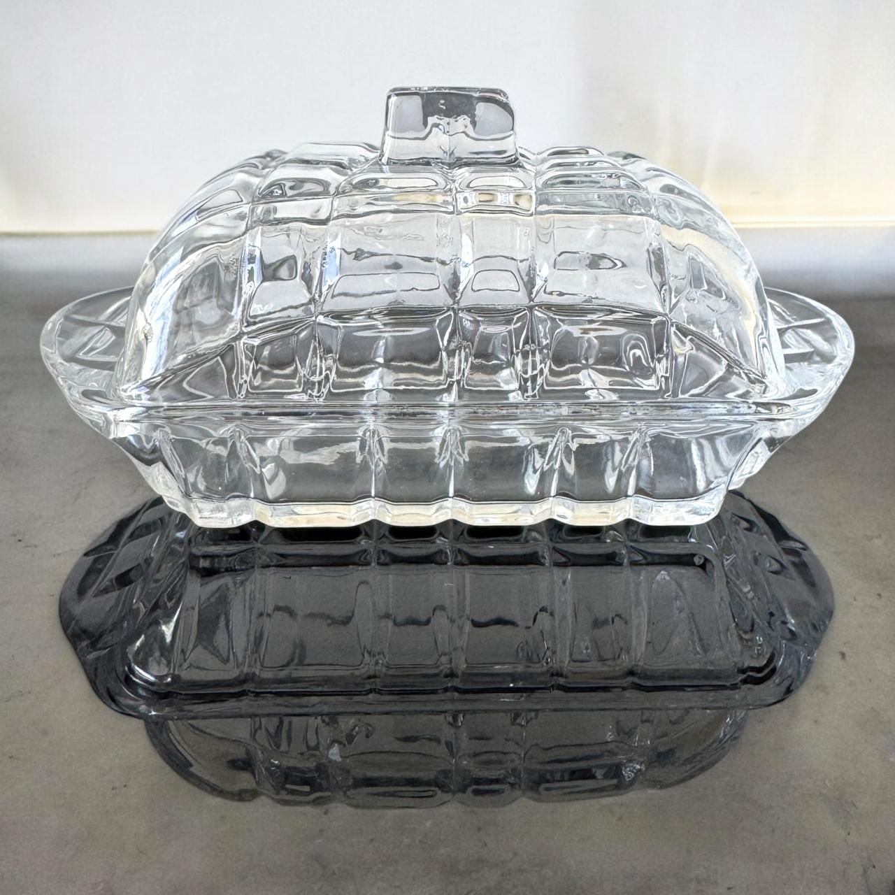 Set de Cristal Gourmet: Quesera 1kg + Mantequillera + Panera Deluxe