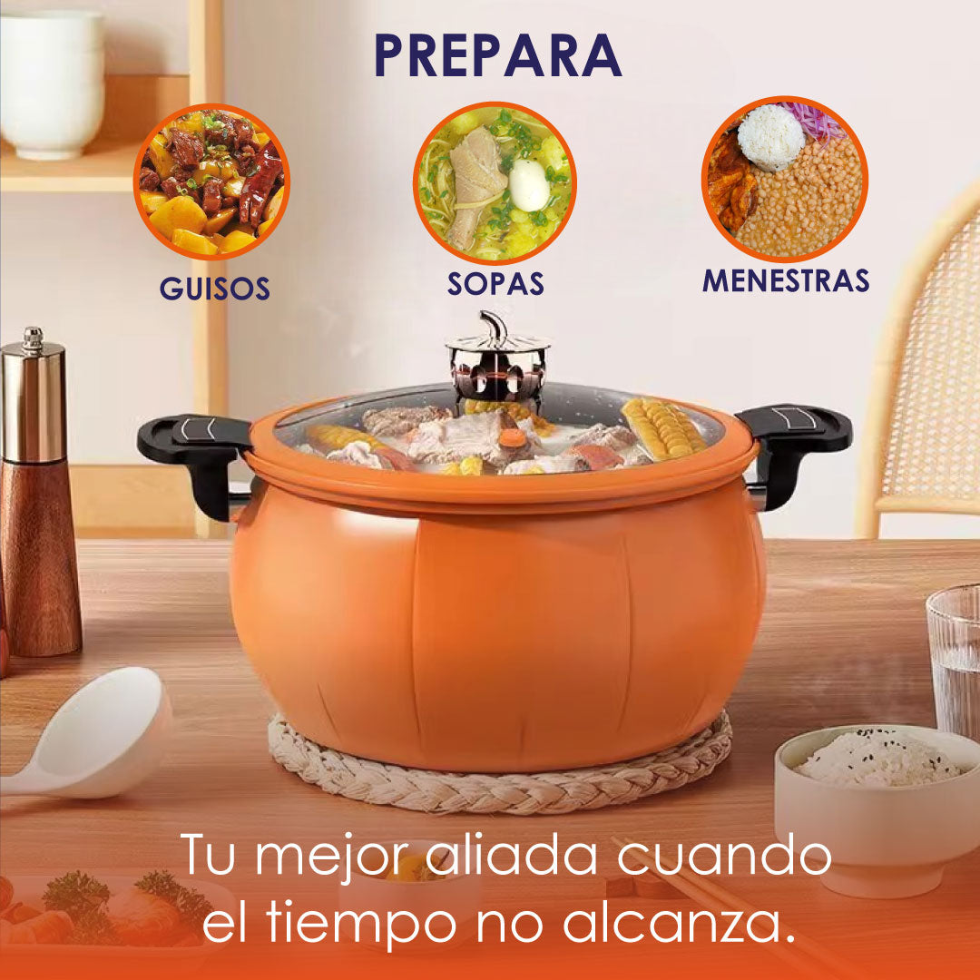 Olla Calabaza de Micro presión - Capacidad: 5 Litros (ENVIO GRATIS Y PAGA AL RECIBIR)