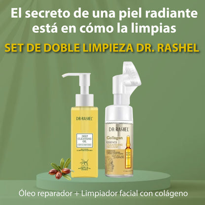 Set Doble Limpieza Dr Rashel® (Limpiador Facial + Oleo Hidratante Purificador)