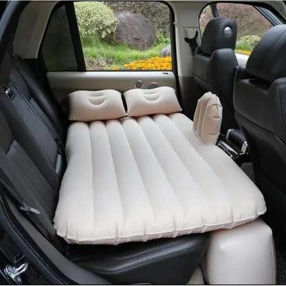🎁𝗢𝗙𝗘𝗥𝗧𝗔: Colchón inflable para auto + Set de Almohadas + Inflador (Regalo)