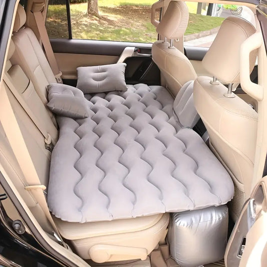 🎁𝗢𝗙𝗘𝗥𝗧𝗔: Colchón inflable para auto + Set de Almohadas + Inflador (Regalo)
