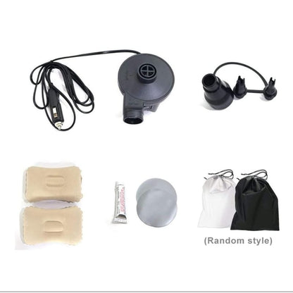 🎁𝗢𝗙𝗘𝗥𝗧𝗔: Colchón inflable para auto + Set de Almohadas + Inflador (Regalo)